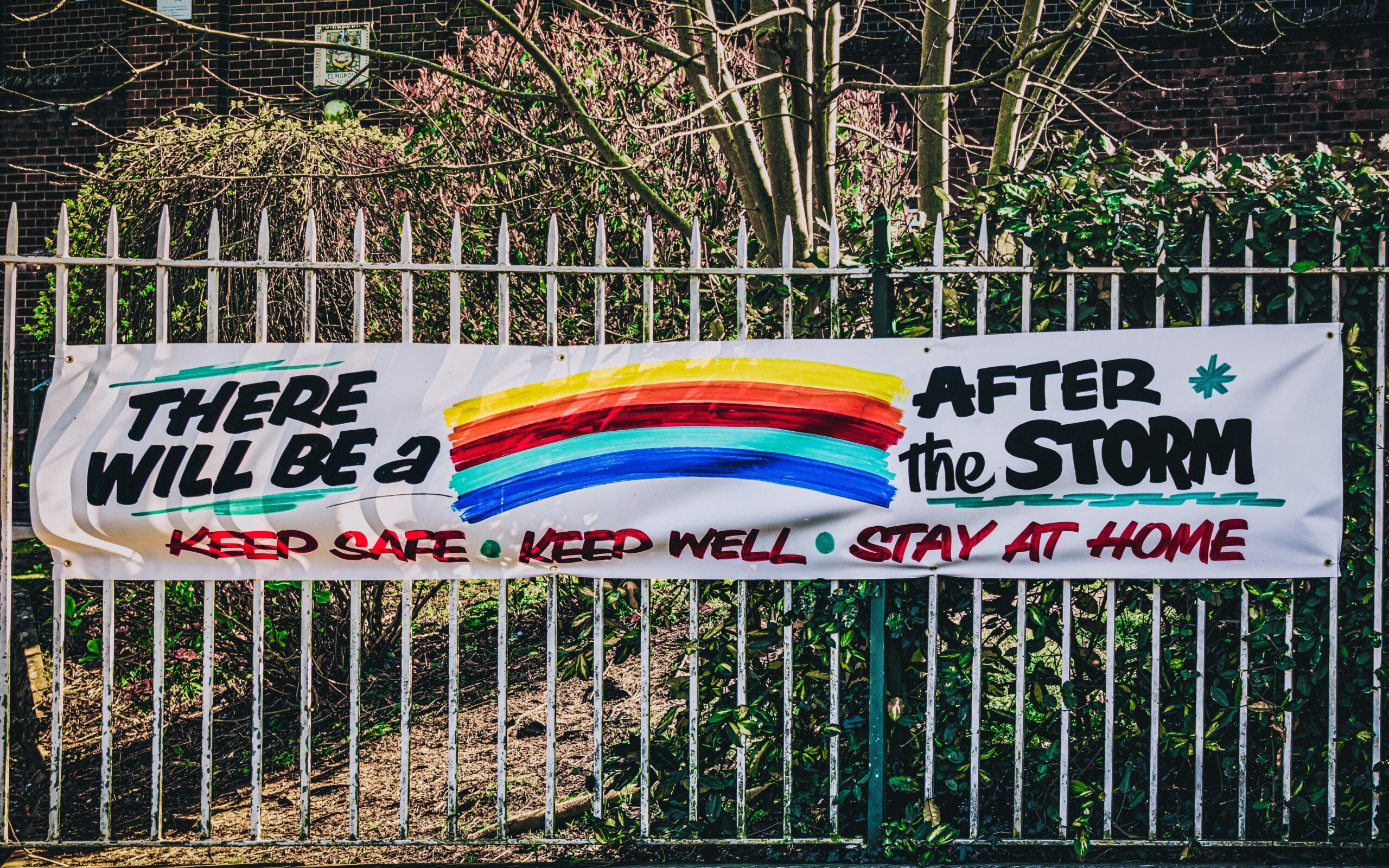 white red and green banner