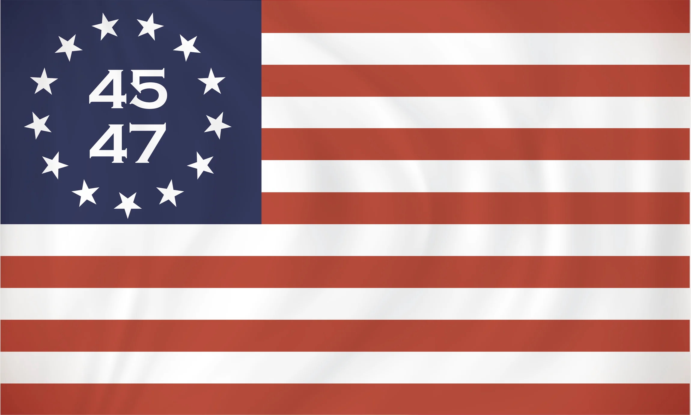 Trump 45 47 flag